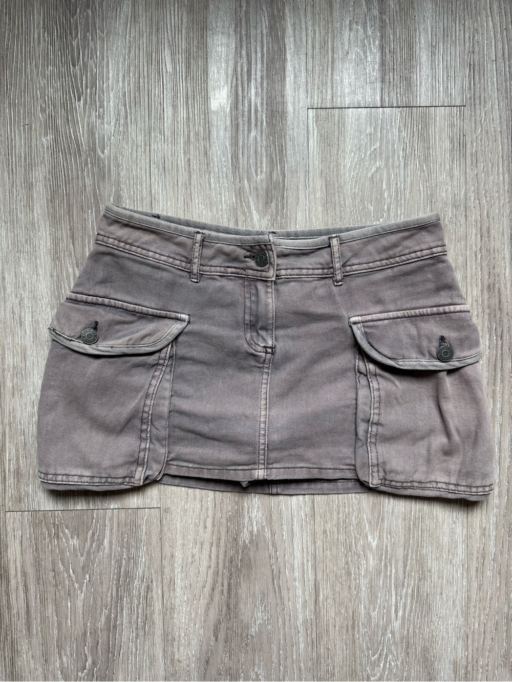 Garage Mini Cargo Skirt - Taupe